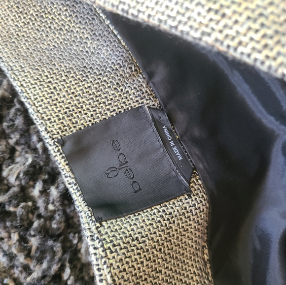 BEBE TWEED GOLD METALLIC SKIRT - Picture 4 of 7